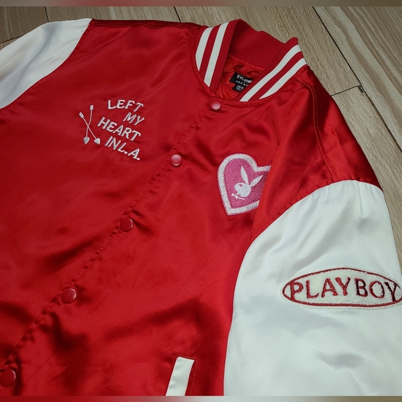 Playboy by Pacsun Jock Varsity Playboy L.A. Left My Heart In L.A. Womens XS/S - Picture 5 of 9